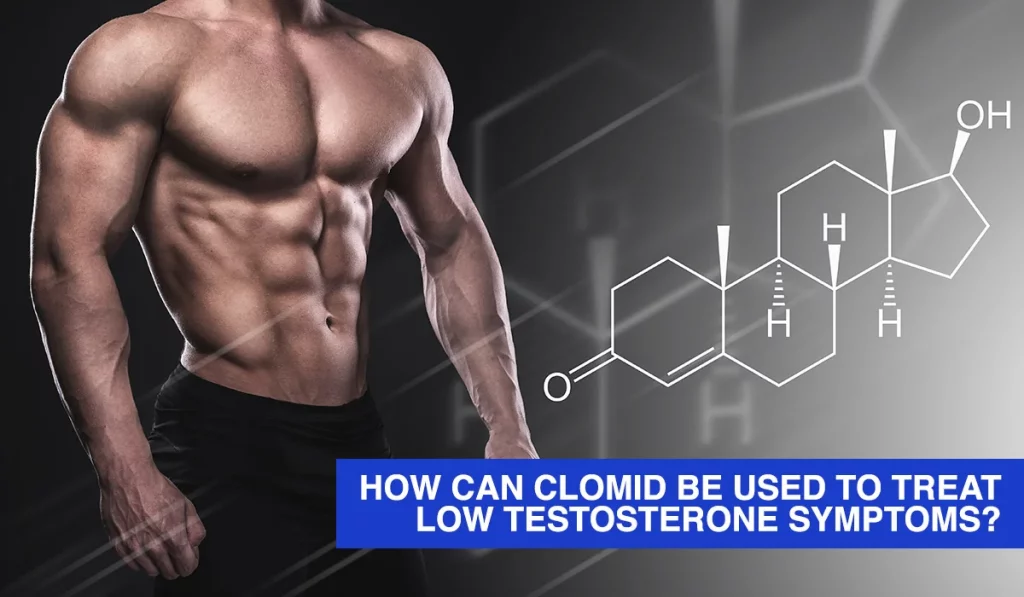 How can Clomid be used to treat low Testosterone Symptoms?