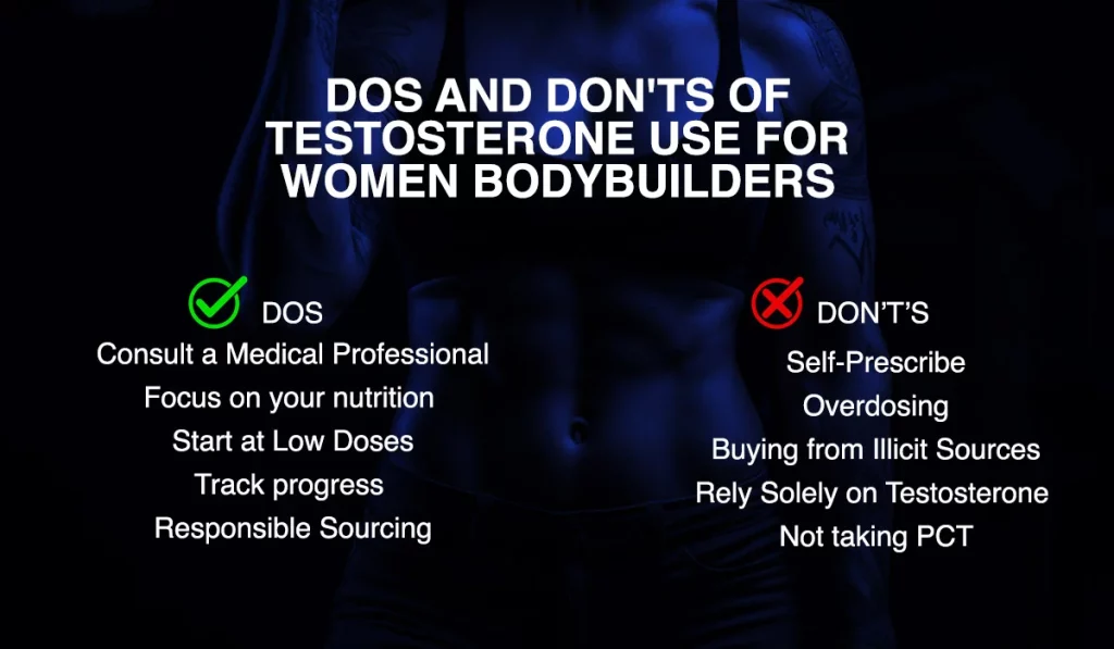 Dos and Don'ts of Testosterone Use for Women Bodybuilders